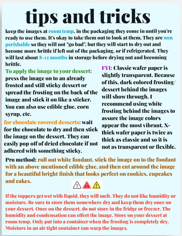 12 count Summer Time, edible Image rounds, Wafer paper, pre cut gallery