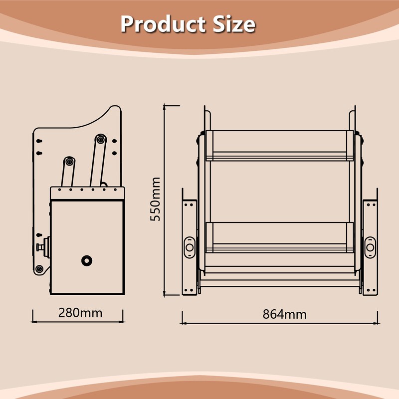 24''/30''/36'' Pull Down Shelf 2 Tier Pull Down Cabinet Organizer 66lbs Capacity gallery