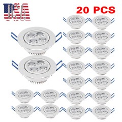 4/10/20pcs Downlight Led Dimmable Spotlight 3w 5w Ceiling Panel Light Recessed