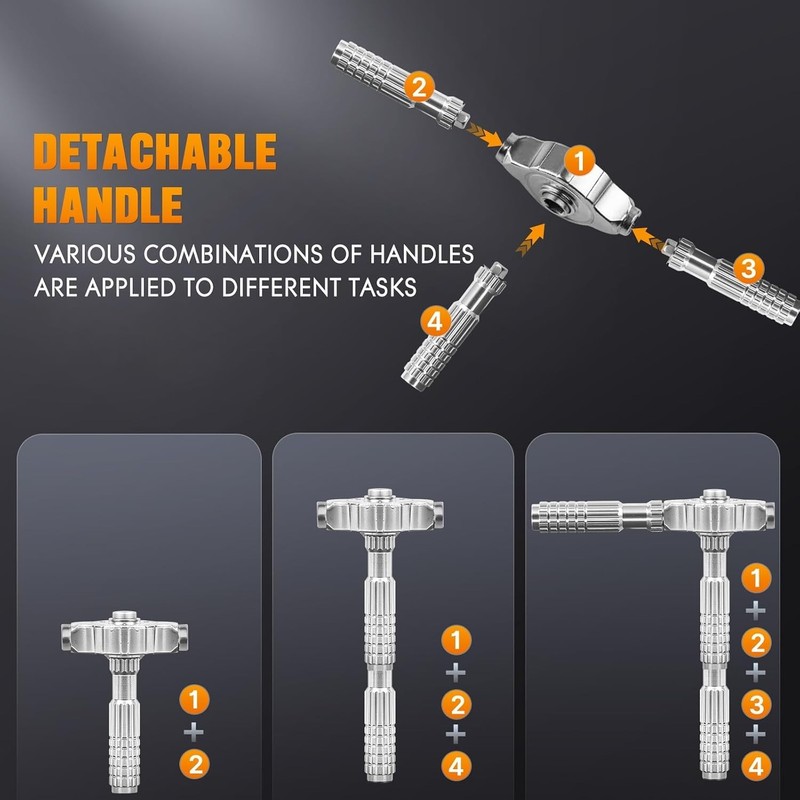 40 In 1 Ratcheting Screwdriver Set Multi Bit S2 Steel Bits Detachable Ratchet gallery