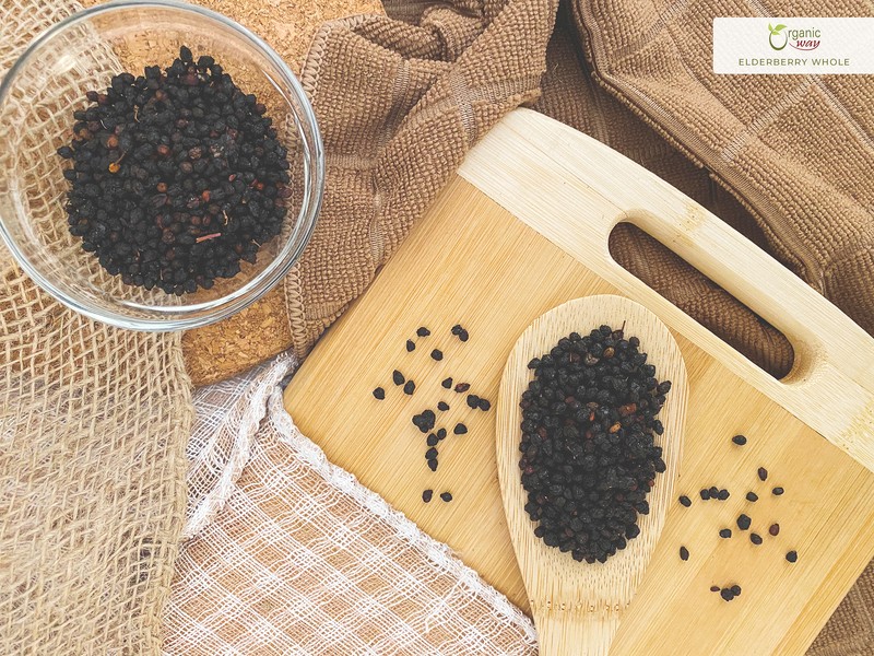Organic Way Dried Elderberry Whole - Organic, Kosher & USDA Certified gallery