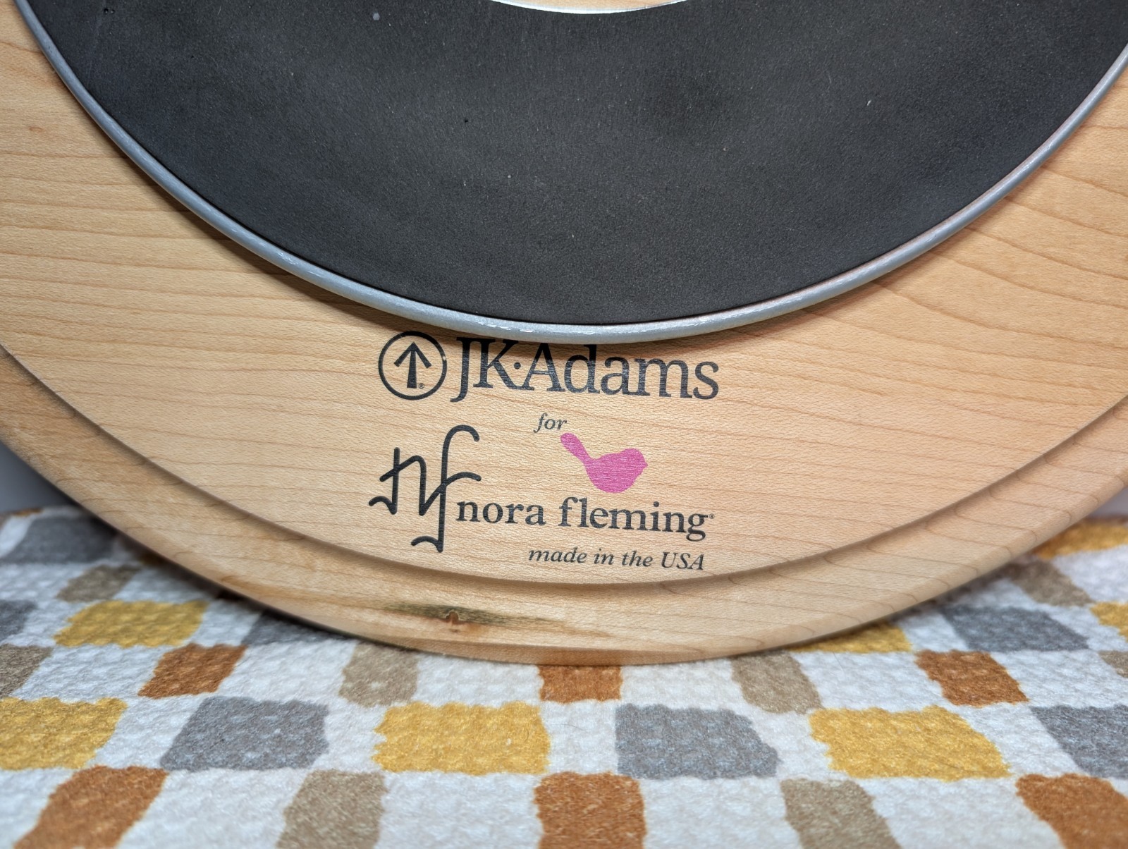 Nora Fleming 14" L4M Maple Lazy Susan by JK Adams - RETIRED - Brand new in Box. gallery