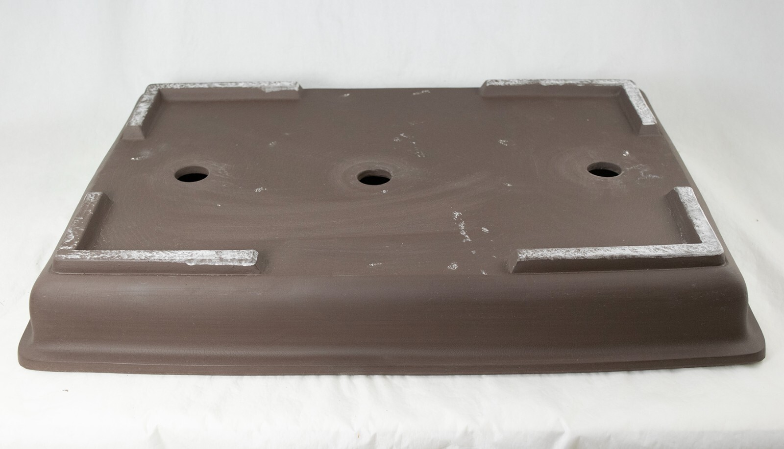 Japanese Yokkaichi Rectangular Unglazed Slim Forest & Raft Bonsai Pot 17"/ 18.5" gallery