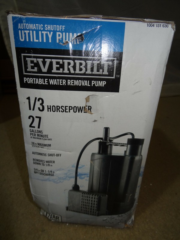 Everbilt EBAU33 Automatic Shutoff Utility Pump,Portable water removal pump 1/3 H gallery