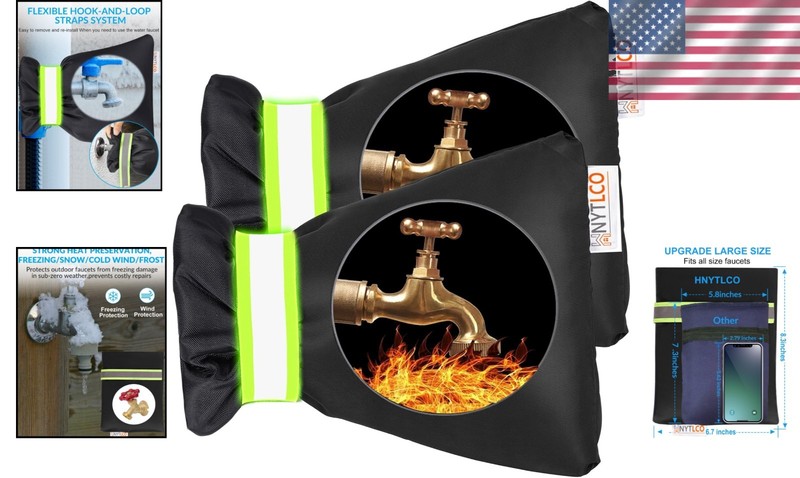 Effortless Installation 2-Pack Faucet Covers - Winter Freeze Protection Solution gallery