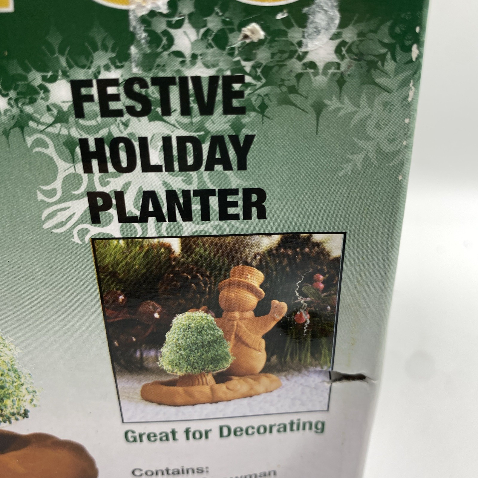 Snowman W/ Chia Tree/festive planter NEW Cha-cha-Chia Gag Gift Christmas gallery