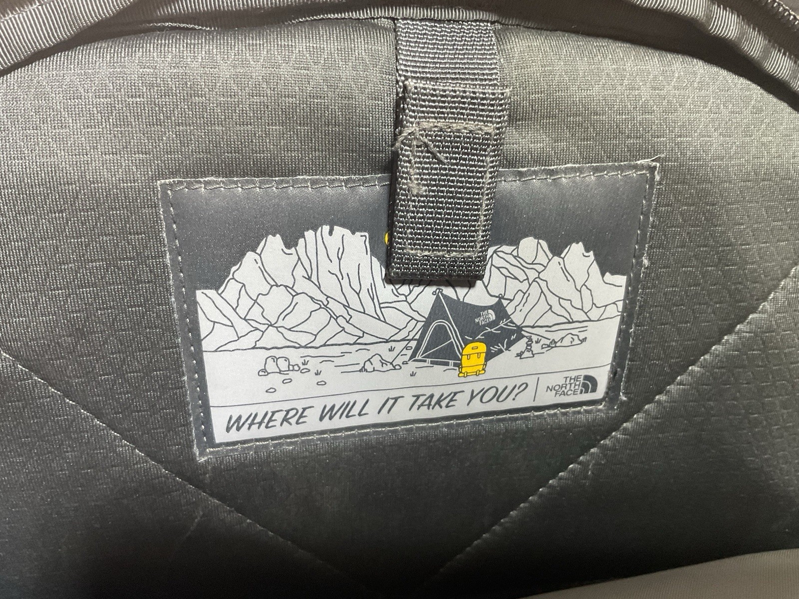 The North Face Recon Computer backpack black And white Very Good Condition 3