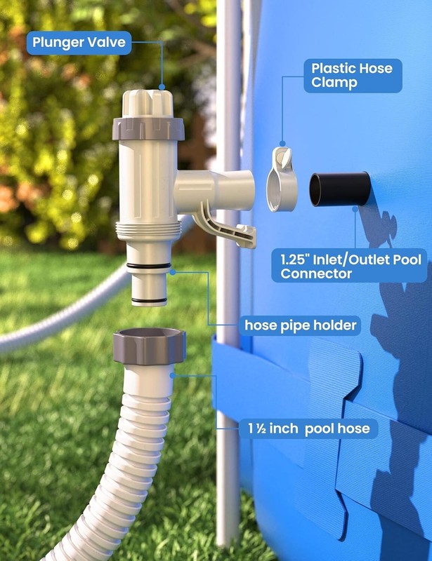 Effortless Pool Maintenance with PATENTED Plunger Valve and Pipe Holder Kit gallery
