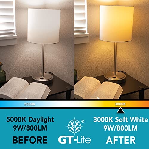 10 Pack Soft White LED Light Bulbs, 60W Equivalent,9 watts 10 Pack-3000K-800LM gallery