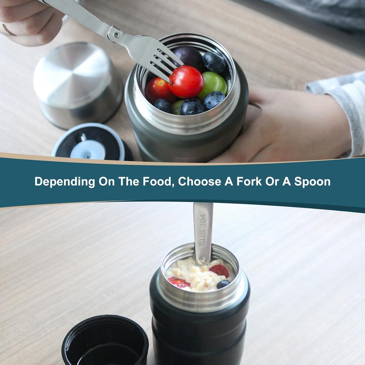 Replacement Spoon and Dinner Forks patible with Food Jar 16 Oz gallery