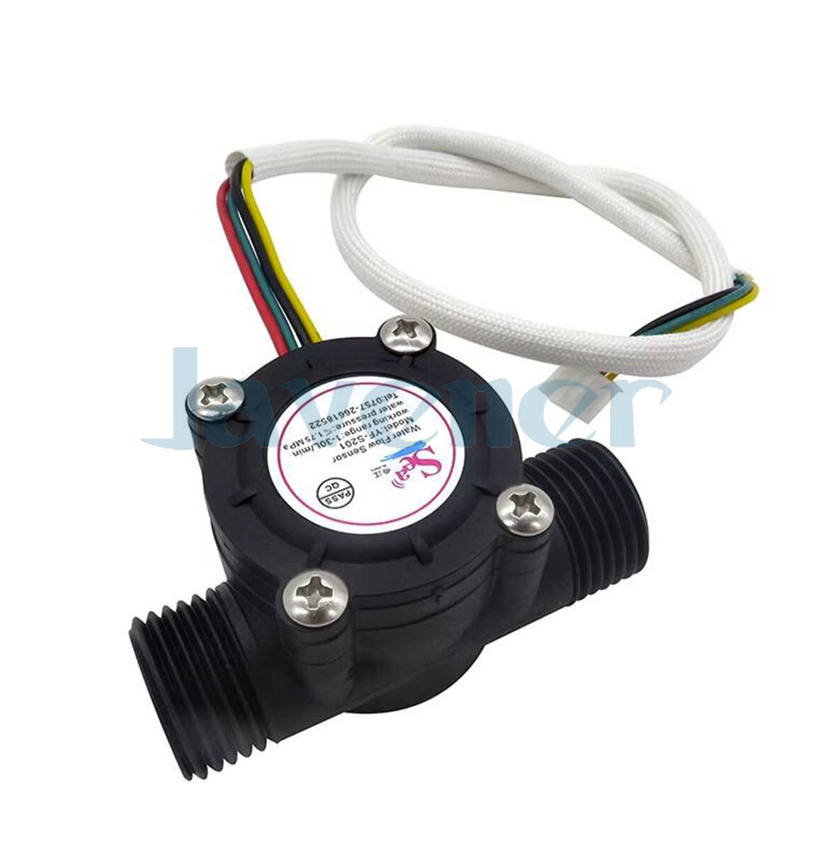 G1/2" 1-30L/min Water Flow Meter With Temperature Sensor Switch Water Control gallery