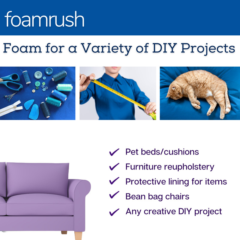 FoamRush Bunk 26" x 75" High Density Foam Mattress Replacement Camper Cot USA gallery