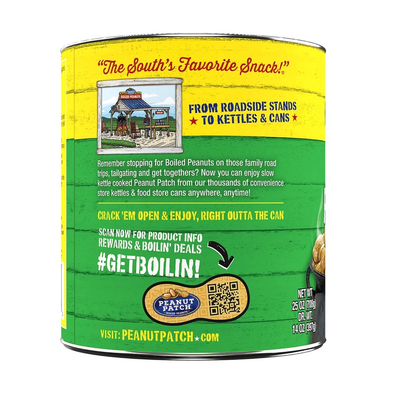 6 Cans Peanut Patch Original Canned Boiled Peanuts Gluten Free Size 27 oz 6-pck gallery