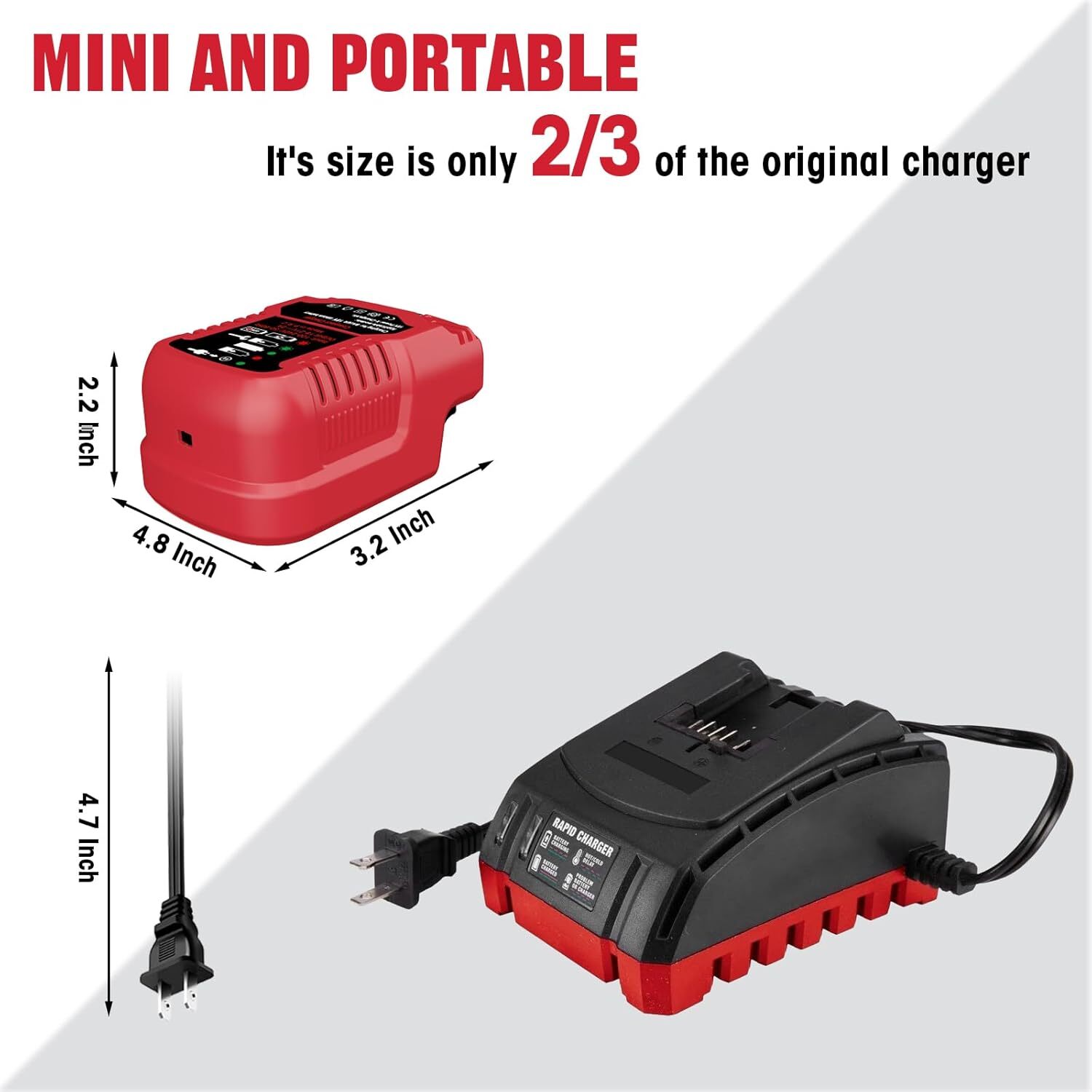 Car Charger for Bauer 20V Battery Charger with LED Indicator Charger Station gallery