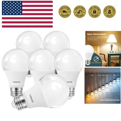 A19 LED Light Bulb, 60W Equivalent, 2700K Soft White Light Bulbs, 800 Lumens …