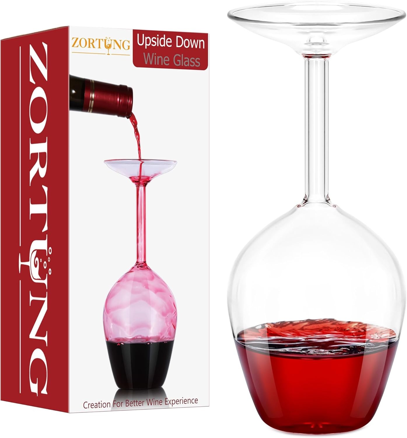 Red and White Long Stem Wine Glasses Fun and Cool Wine Gift for Women gallery