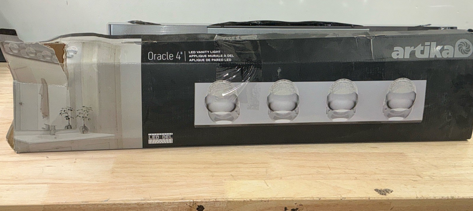 Artika Oracle 4 - 27" 4-Light Chrome LED Vanity Light 5 CCT - Dimmable gallery