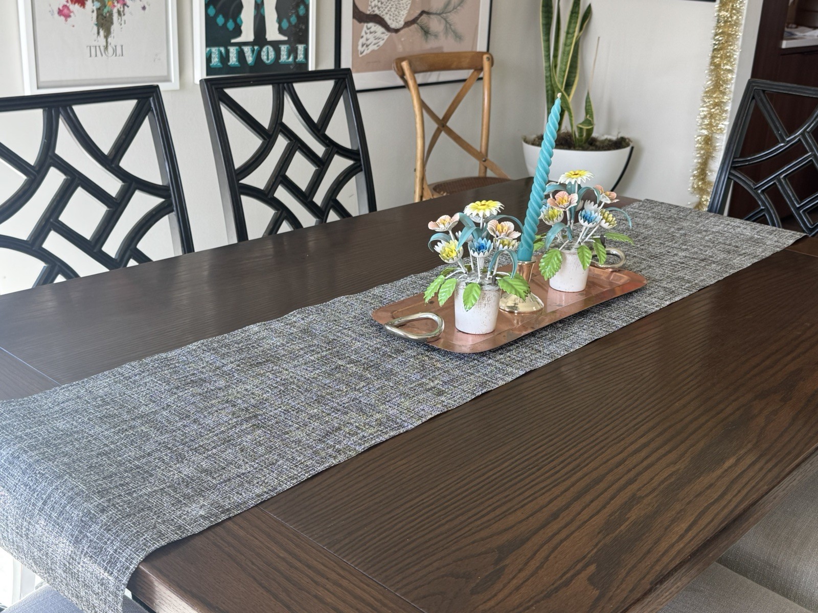 NEW Chilewich 14” x 72” Boucle Table Runner in Pebble Color-way, Made in US gallery