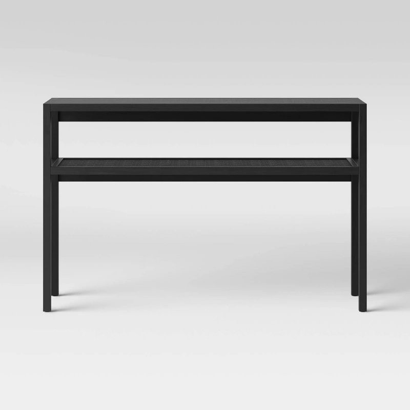 Warwick Narrow Console Table Black - Threshold gallery