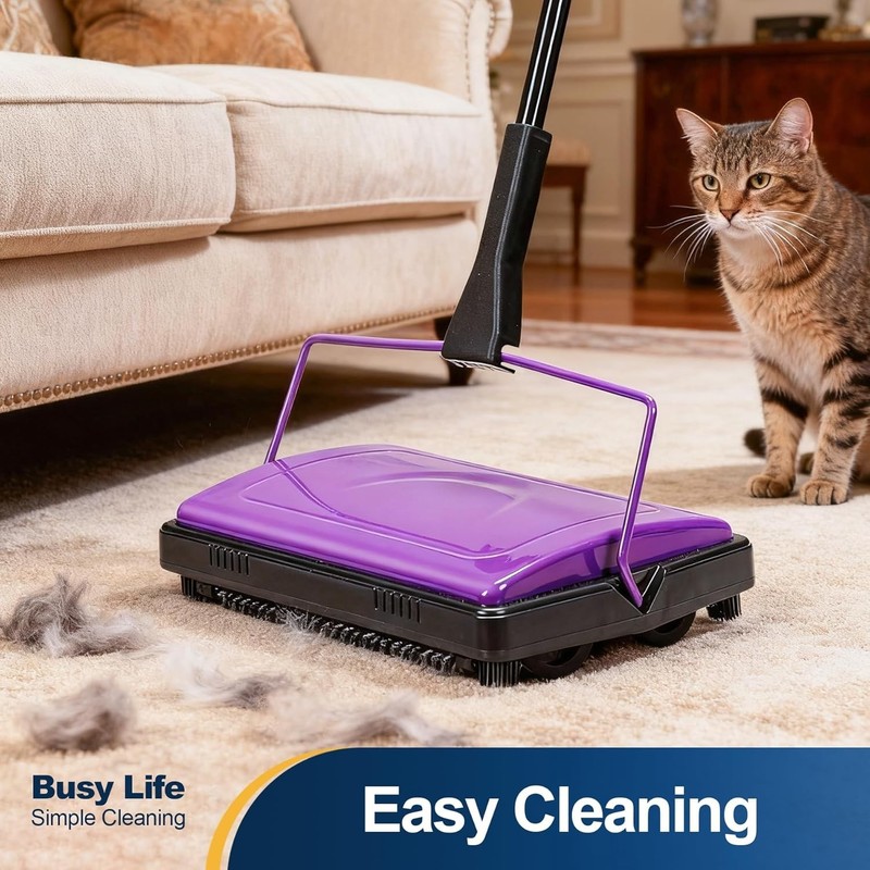 Efficient Carpet Sweeper - No Electricity Needed gallery