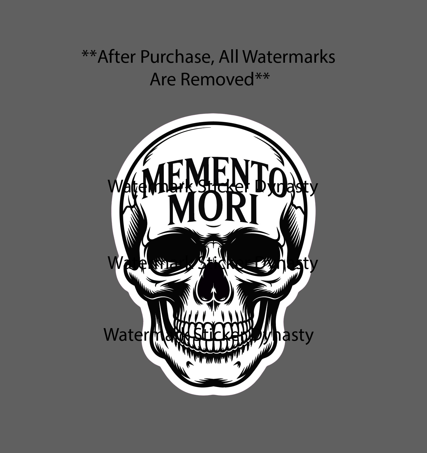 Memento Mori Sticker Waterproof Decal Skull Remember You Must Die Gift NEW gallery