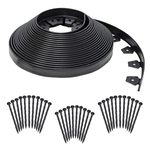 No-Dig Landscape Edging Kit - 100 ft., Black 100 ft traditional