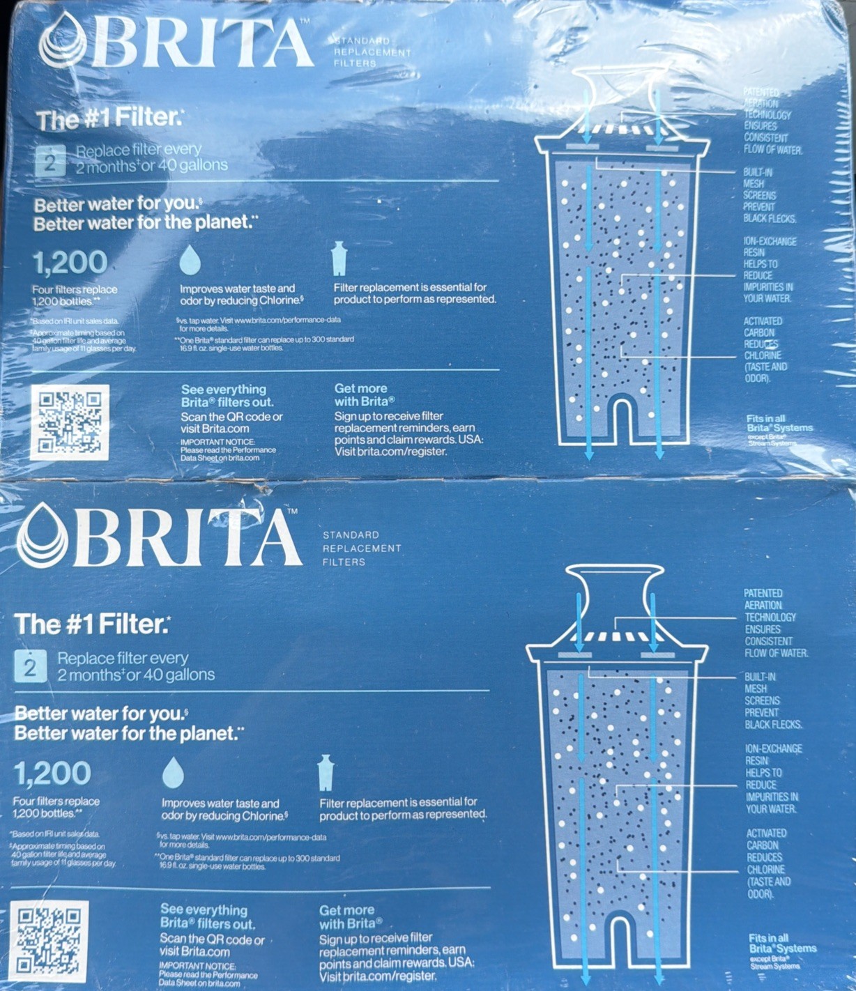 Brita Standard Water Filter for Pitchers 8-Pack BPA-Free Lasts 2 Months gallery