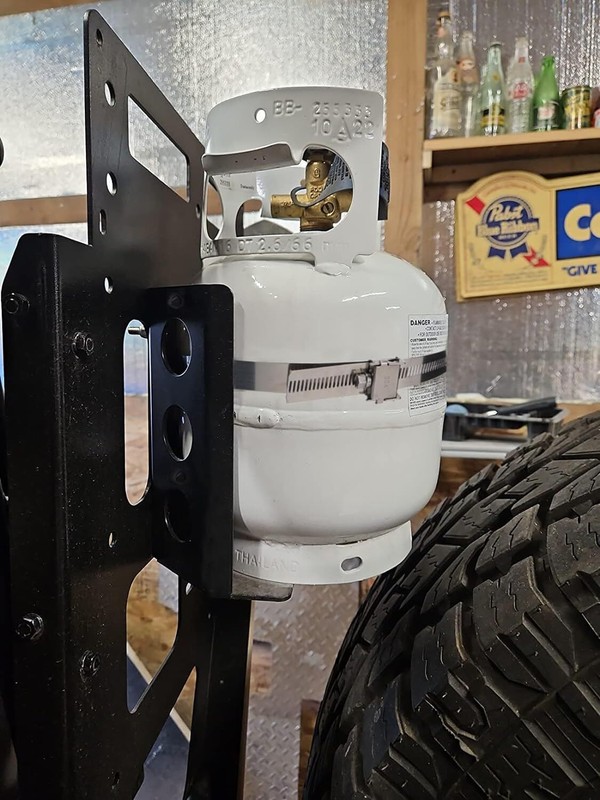 5LB Propane Tank Mount Aluminum Bracket for Vehicles RV OffRoad and Overland gallery