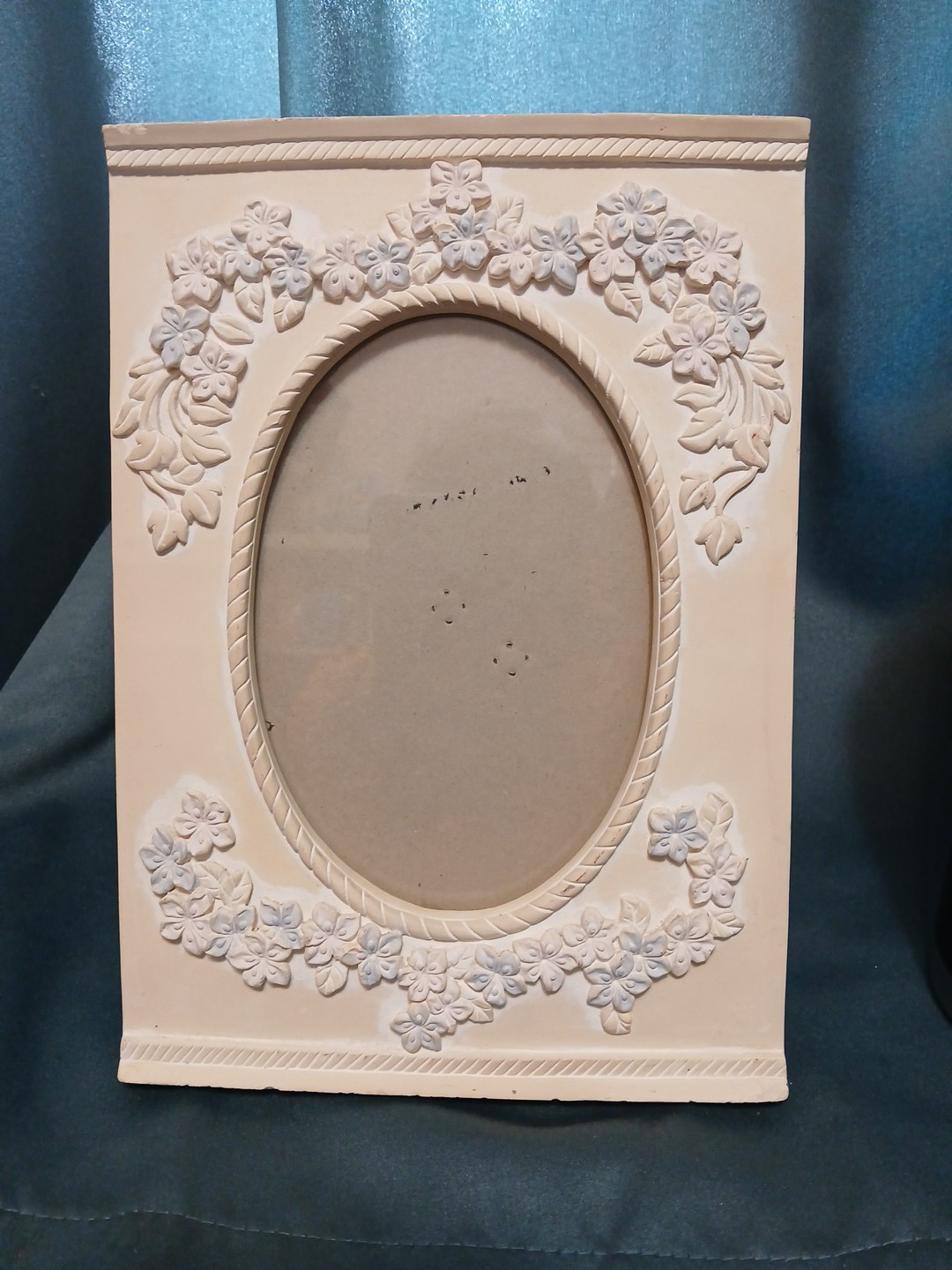 Picture Frame retangle With 4x6 With Oval Window With 3d Flowers A7 gallery