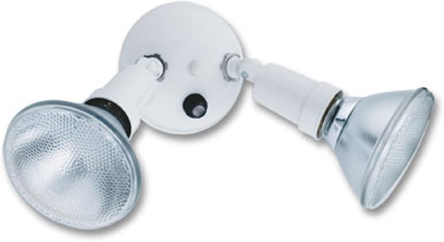 Adjustable Dusk Dawn Security Light, Twin Par Outdoor Flood Light Holder, Photoc gallery
