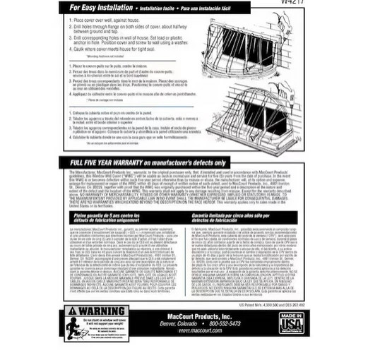NEW Polyethylene Lightweight Reversible Bubble Window Well Cover 42 in. x 15 in gallery