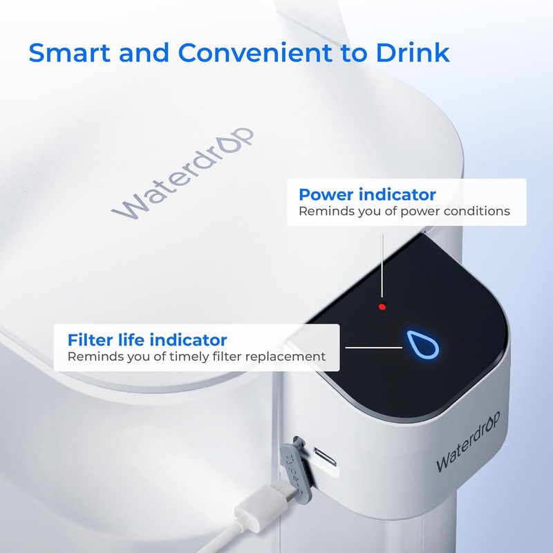 Waterdrop Electric Water Filter Pitcher, 200-Gallon Countertop Water Purifier gallery