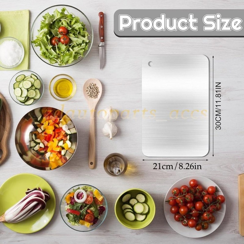 Titanium Cutting Board for Kitchen, Stainless Non Stick Chopping Board, Upgrade gallery