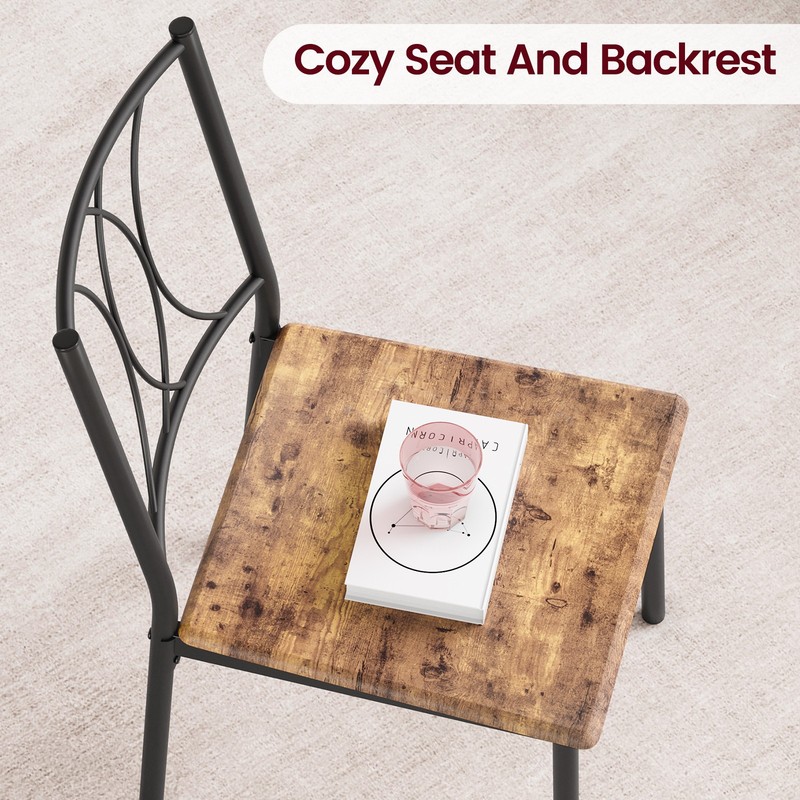 5-Piece Dining Table with 4 Chairs for Small Space, Apartment, Breakfast gallery