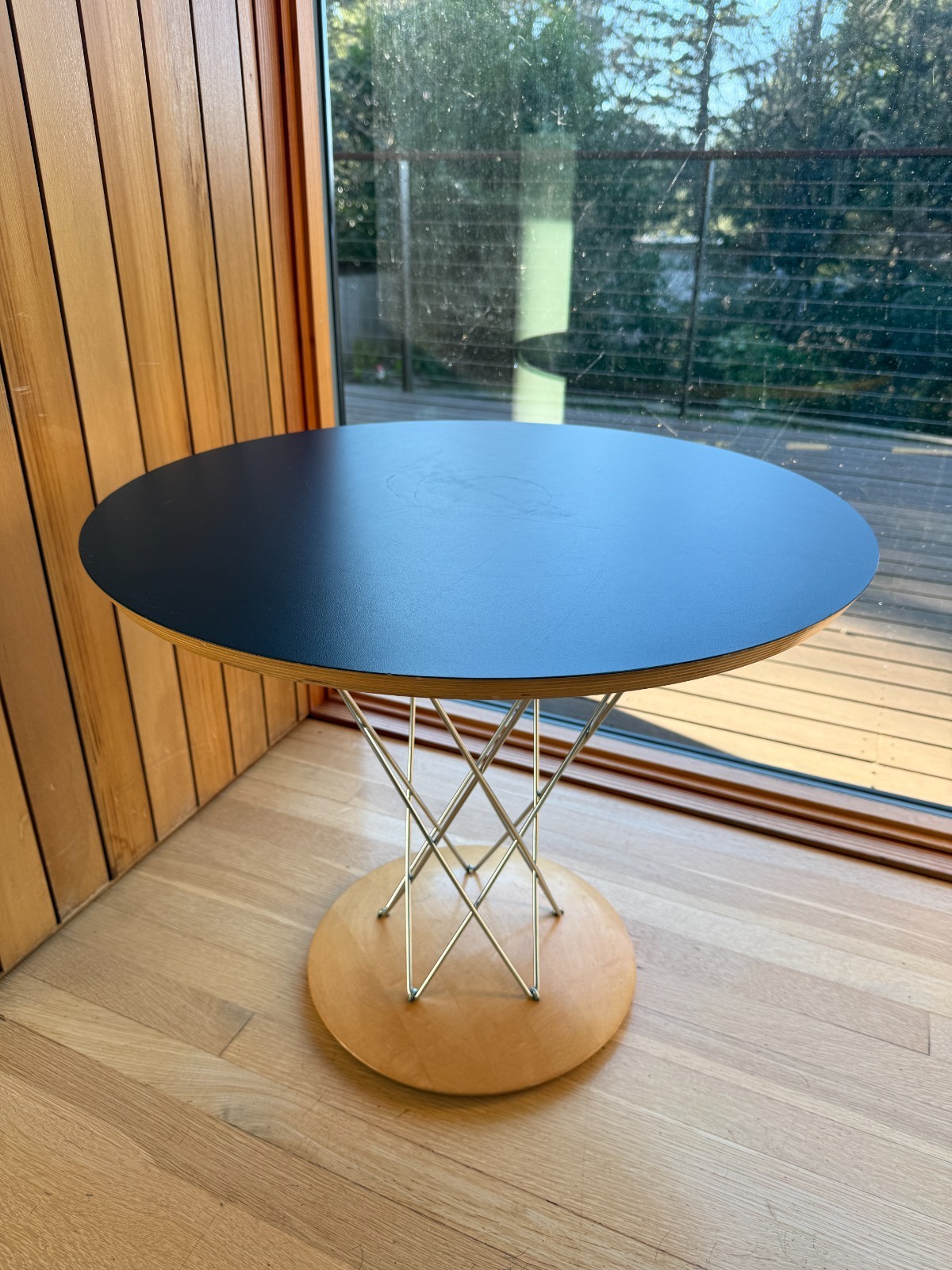 Modernica Isamu Noguchi Cyclone Side Table | Black Laminate | 24" | Mid-Century gallery