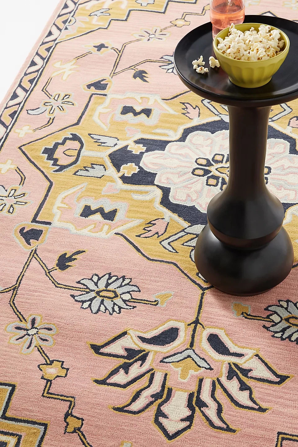 Handmade Tufted 100% Wool Rug Pink Modern Design Home Decor Carpet gallery