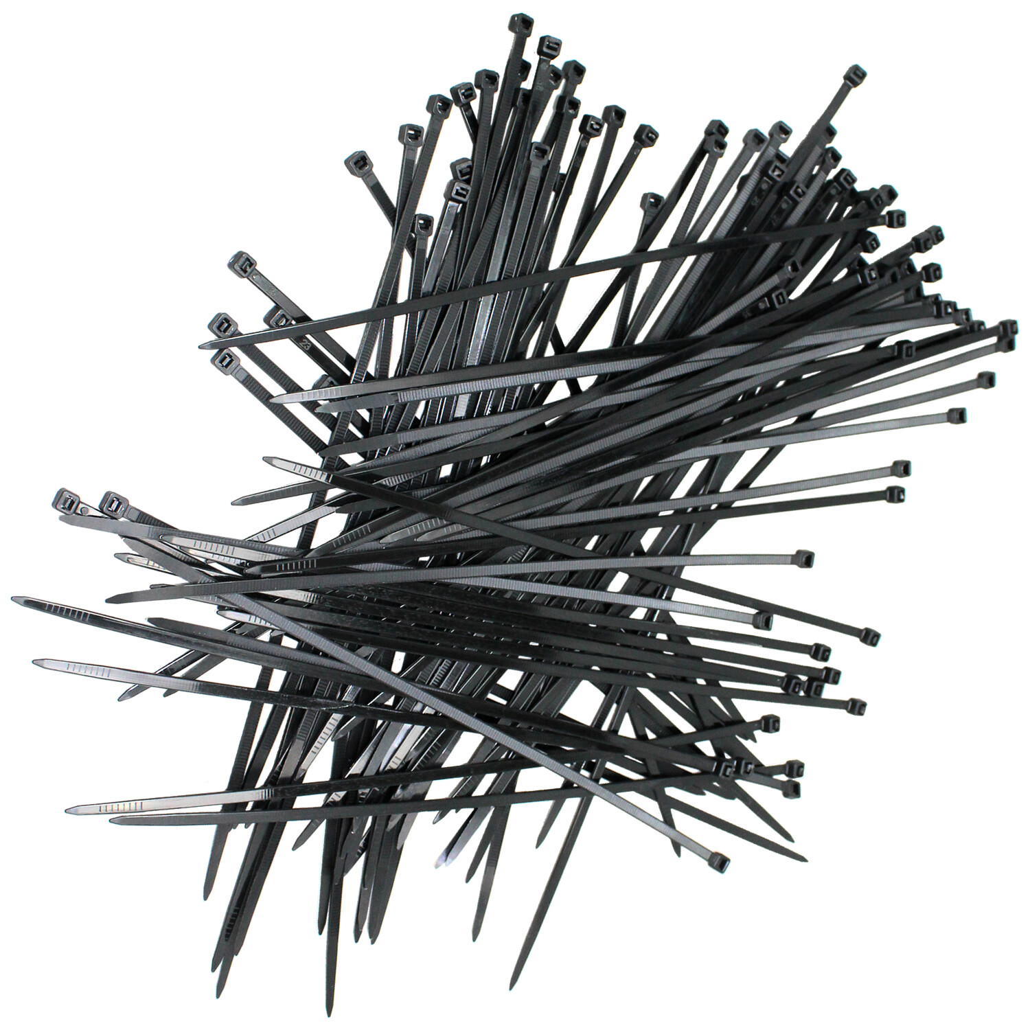100 Pack Lot Pcs - 12" Inch UV Resistant Nylon Cable Zip Wire Tie BLACK - 52 lbs gallery