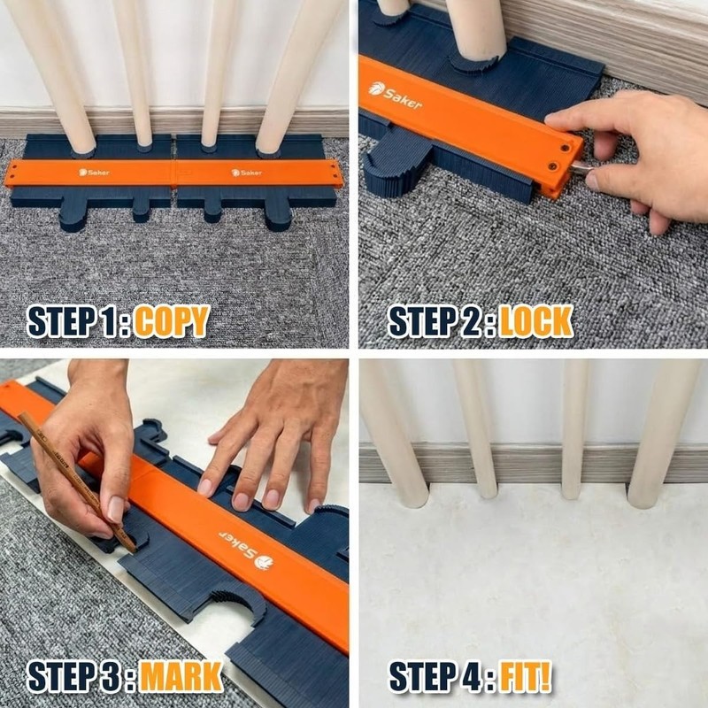 Connection Profile Gauge-Adjustable Lock -Precisely Copy Irregular Shape Dupl... gallery