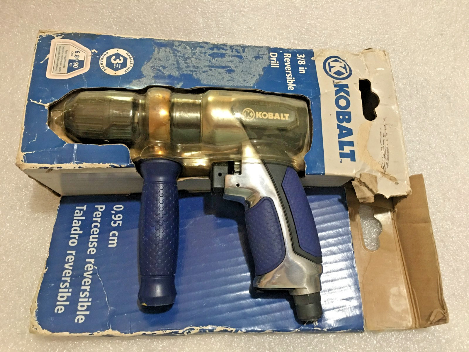Kobalt SGY-AIR136TZ Forward/Reverse Rocker Switch Air Drill. gallery