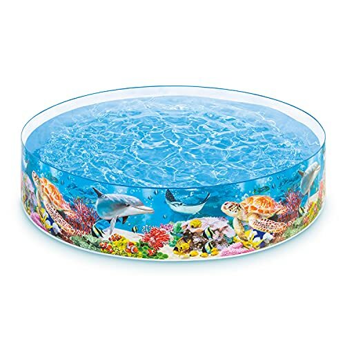 Swimming Pool For Kids Foldable 8 Foot x 18 Inches ,Instant Kiddie Pools Baby... gallery