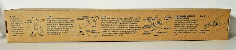 WRIGHT DOOR CLOSURE POWER CONTROL No 440 SCREEN STORM COMBINATION NEW IN BOX gallery