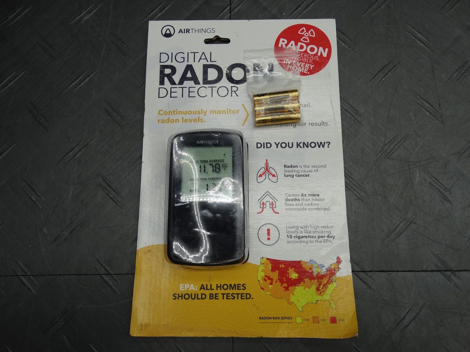 Airthings Battery Operated Digital Radon Detector gallery