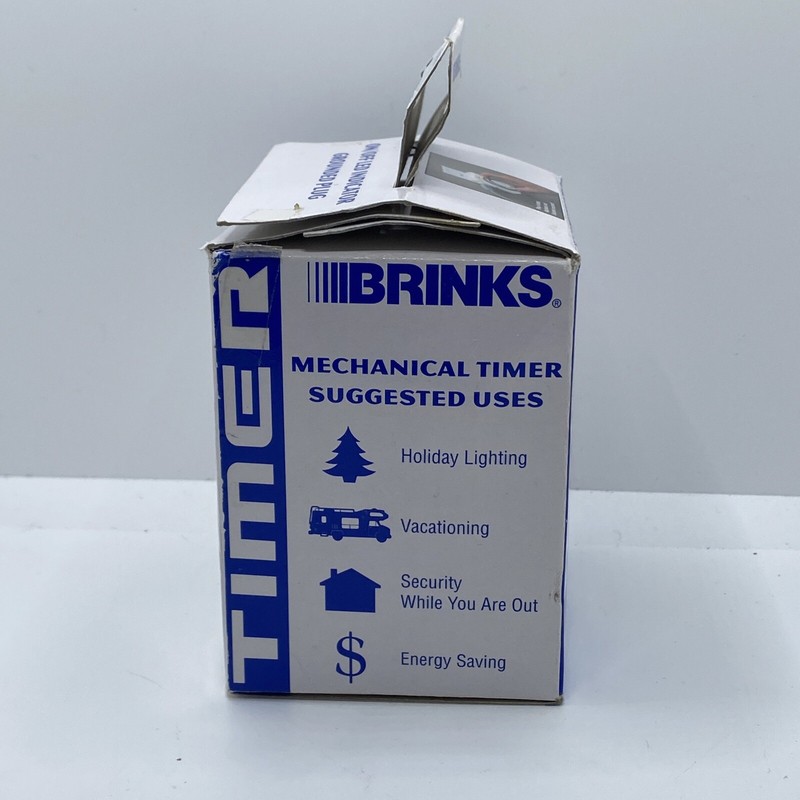 Brinks 42-1020 Mechanical Timer Grounded Plug 120V For Indoor Use Only gallery