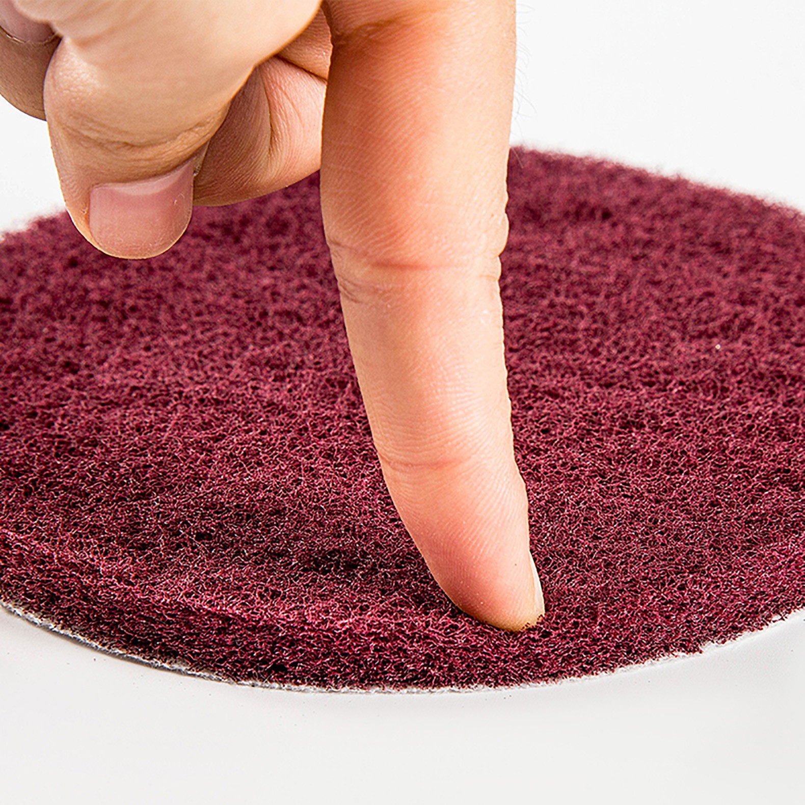 3"~7" Nylon Fiber Scouring Pads Hook & Loop Abrasive Cleaning Pad 240~3000 Grit gallery