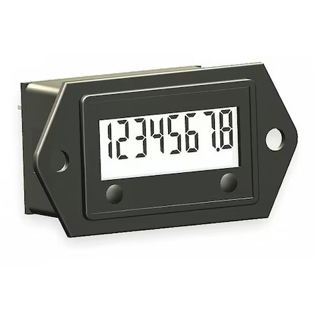 Trumeter 3410-0000 Lcd Hour Meter, 2-Hole, 1.10 In Flange gallery