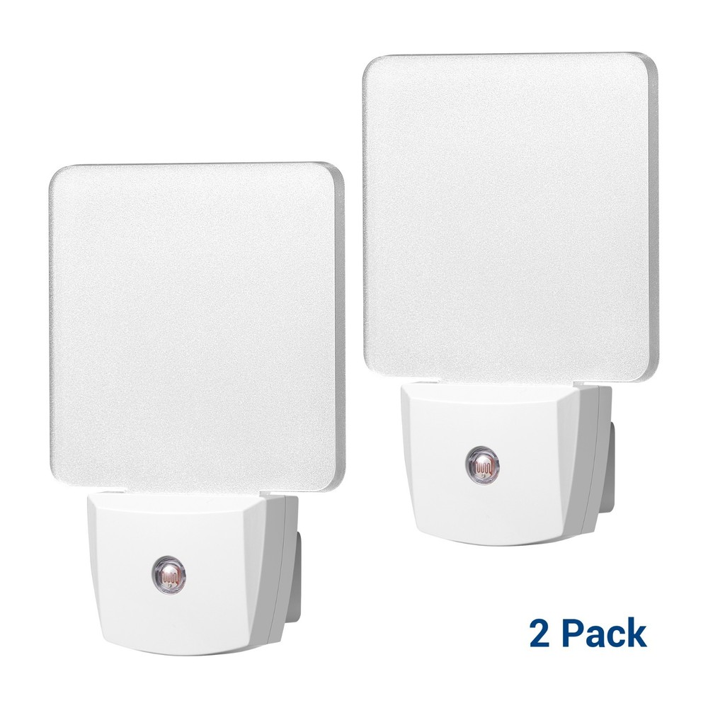DEWENWILS 2 Pack LED Night Light - Auto On/Off Sensor, 30,000 Hours, Daylight