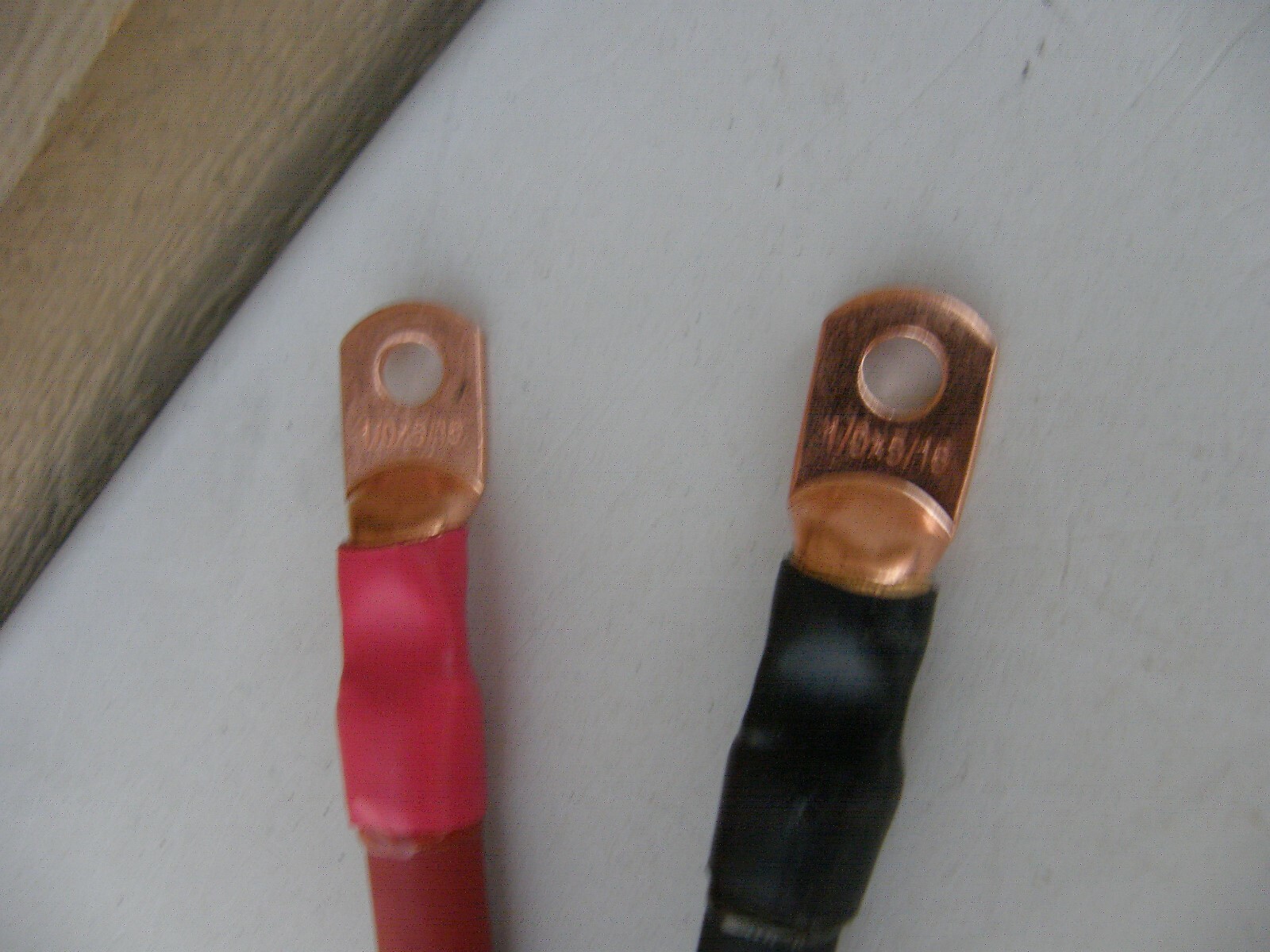 1/0 AWG 0 Gauge Copper Battery Cable Wire Auto/Inverter/RV/Solar 3/8 & 5/16 Ends gallery