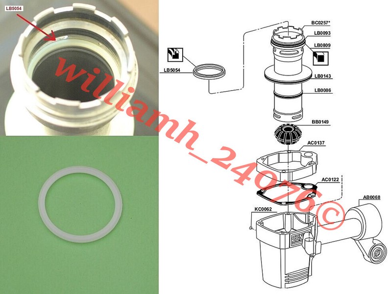 Senco Framing Nailer SN60 SN65 O-ring + BF0102 + LB5054 + BF0205 Rebuild Kit gallery