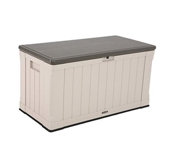 60186 Heavy-Duty Outdoor Storage Deck Box 116 Gallon Desert Sand/Brown gallery