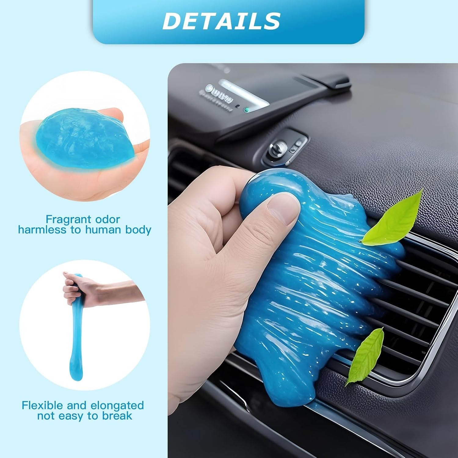 Car Cleaning Gel,Reusable Car Cleaning Putty for Interior Detailing, Car gallery